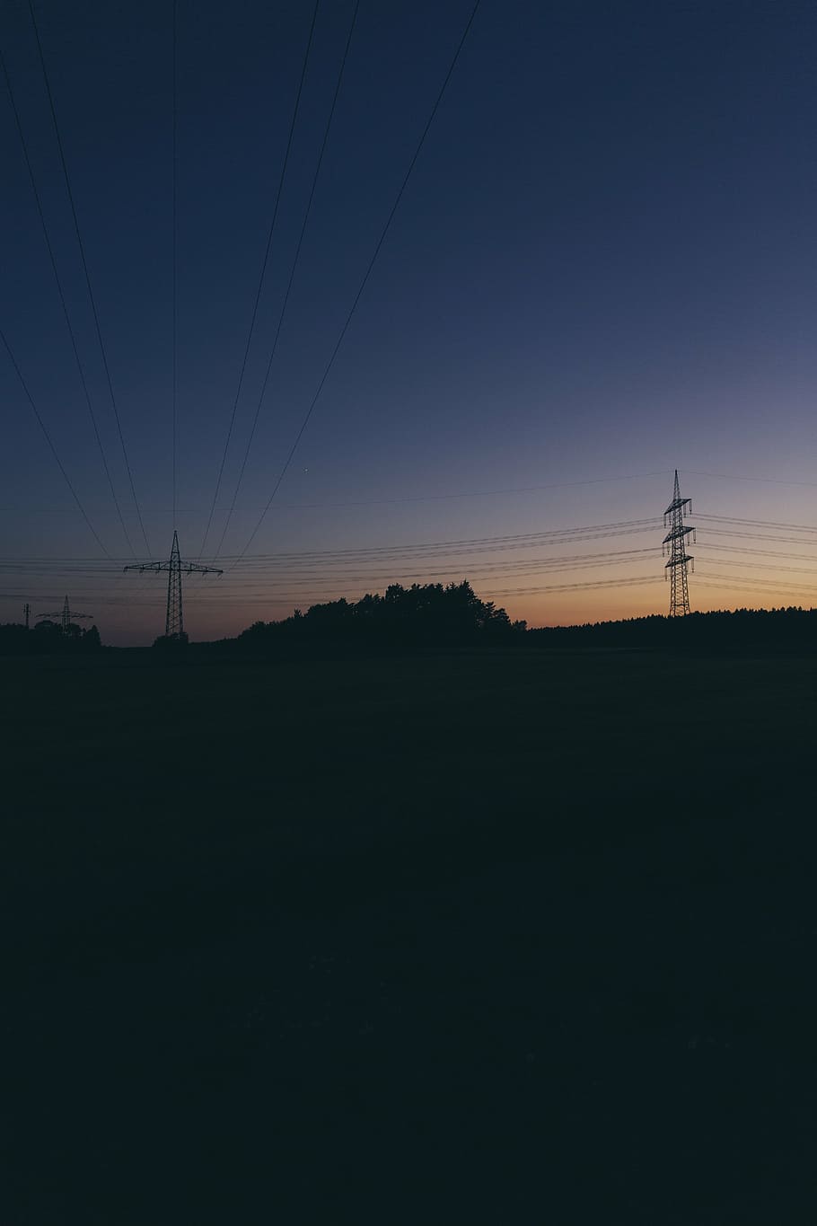 power line, mast, electric, energy, current, high voltage, electricity, HD wallpaper