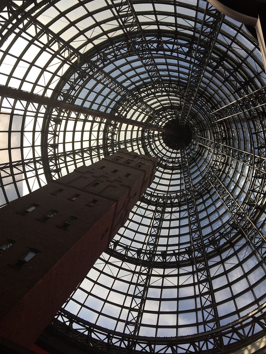melbourne, tower, architecture, building, built structure, ceiling HD wallpaper