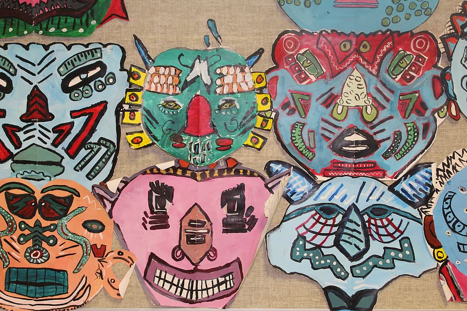 mask, crafts, man, art and craft, creativity, representation HD wallpaper