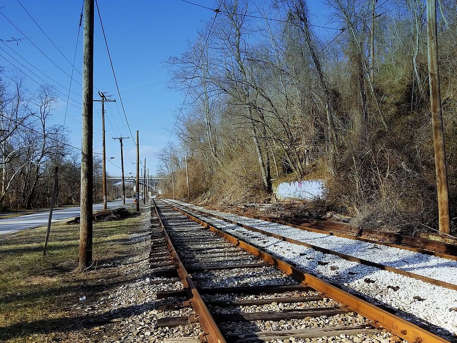 Railroad, Baltimore, Train Tracks, trolley, railroad track HD wallpaper