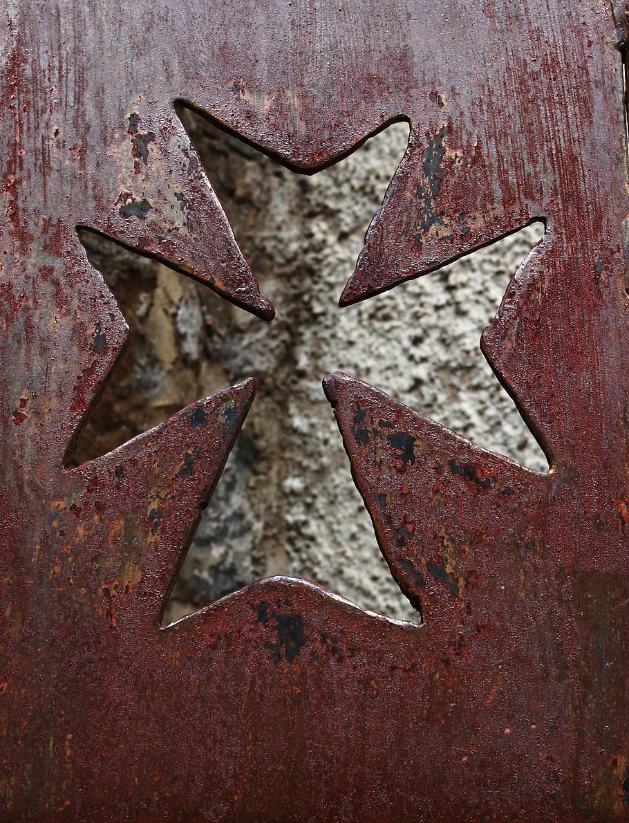 cross, texture, shape, sign, celtic shape, metal, design, rusty, HD wallpaper