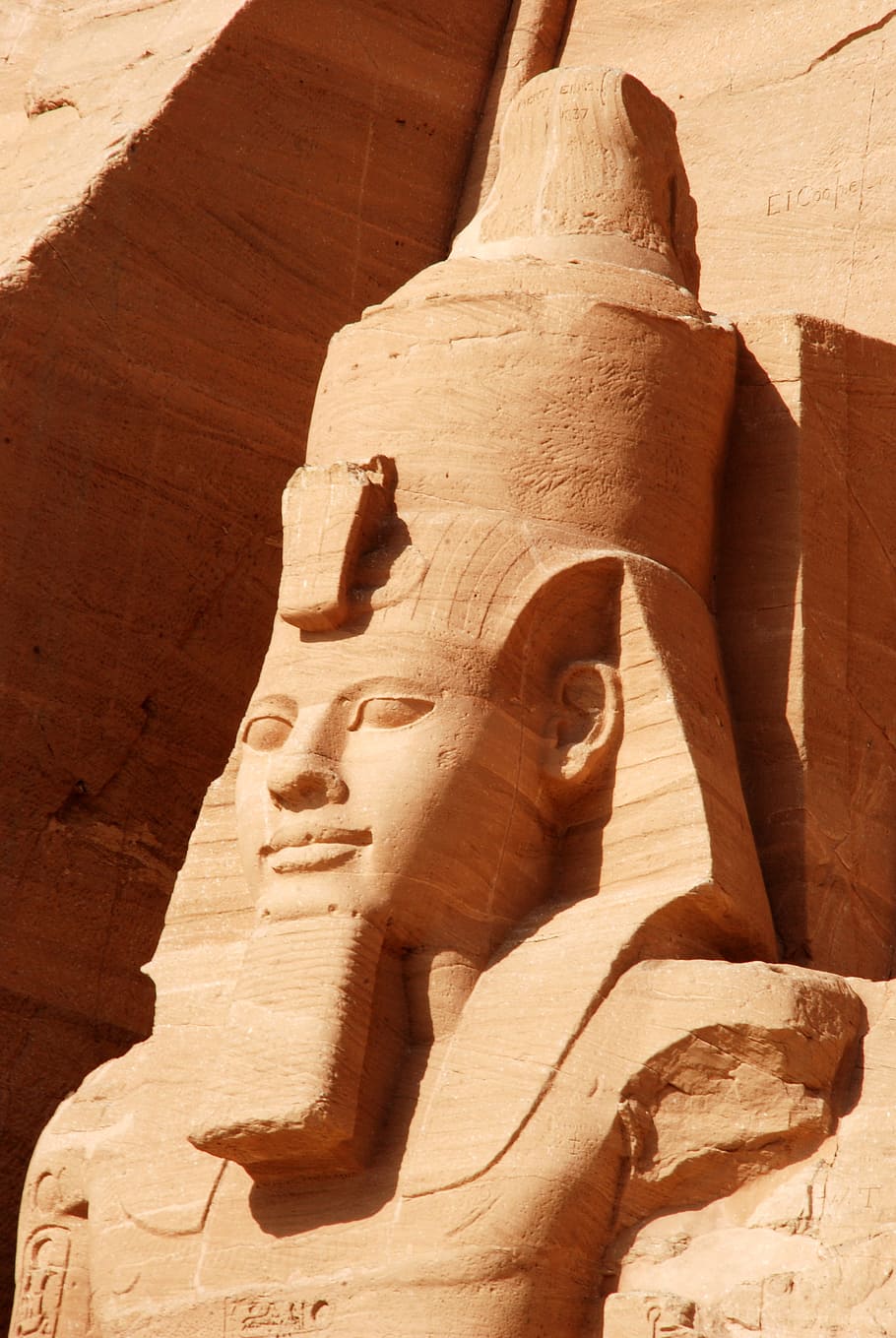Egypt, Abu Simbel, Nile, Temples, Statue, wo huge rock, archaeology, HD wallpaper