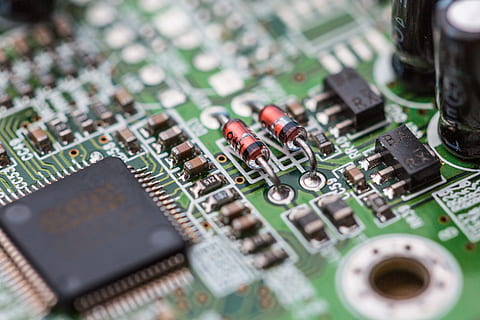 Electronics Chip Board Hardware Close Up, broken, circuits, computers HD wallpaper