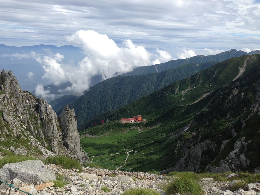 mountain, mountain climbing, cloud - sky, scenics - nature HD wallpaper
