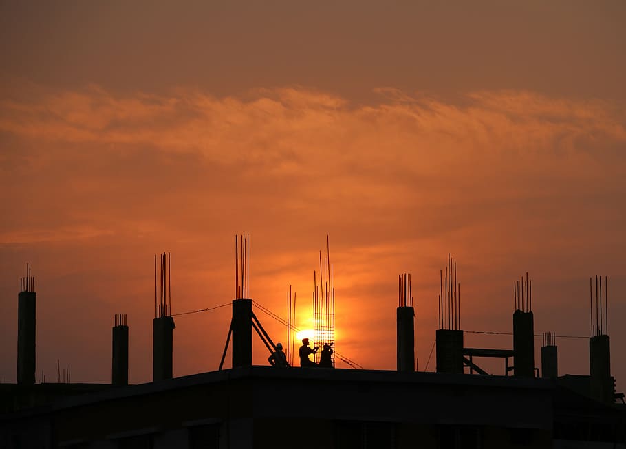 building, concrete, construction, construction site, create HD wallpaper