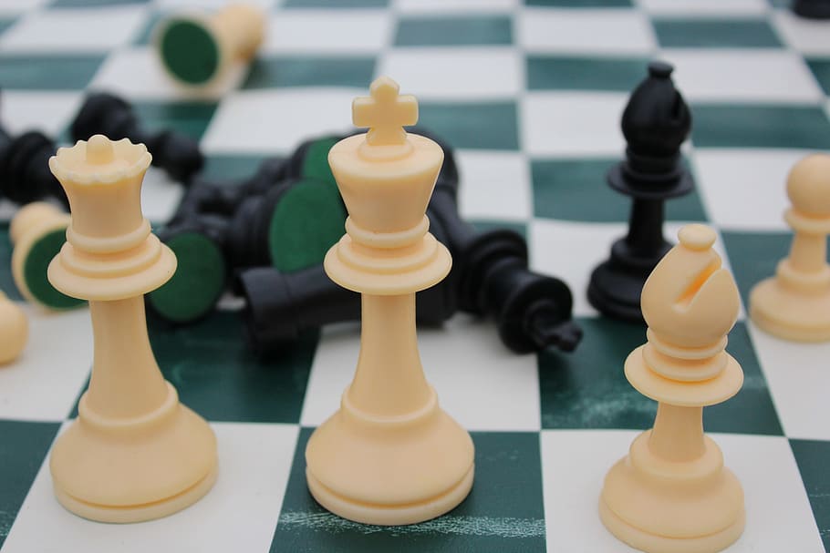 Chess Board, Black, White, board game, strategy, chess piece HD wallpaper