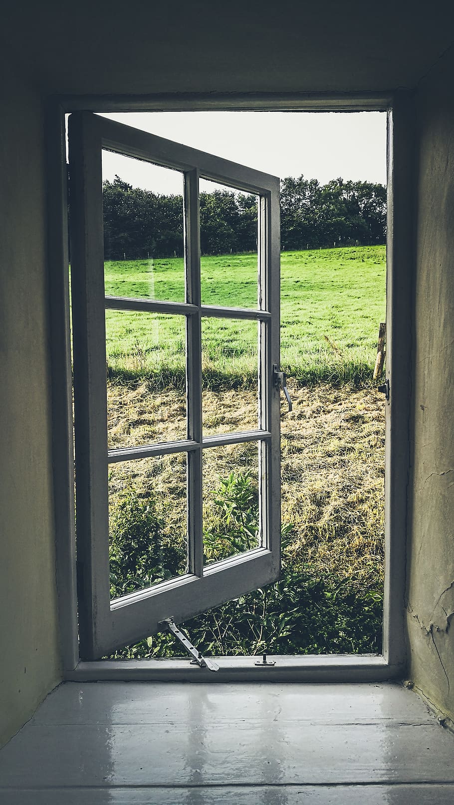 window, landscape, construction, architecture, light, perspective HD wallpaper