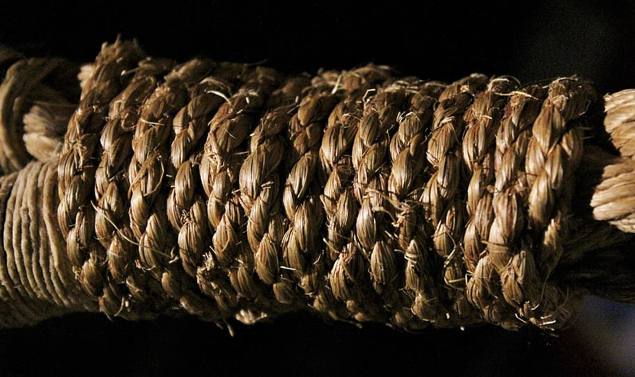 rope, knot, bind, food and drink, freshness, no people, black background HD wallpaper