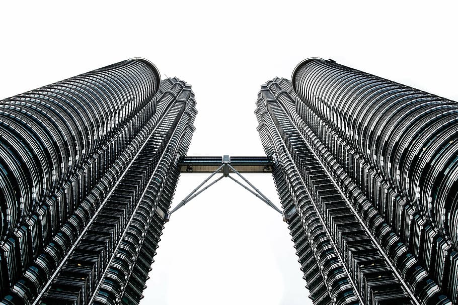 Twin Tower, Kuala Lumpur, building, architecture, modern, contemporary HD wallpaper