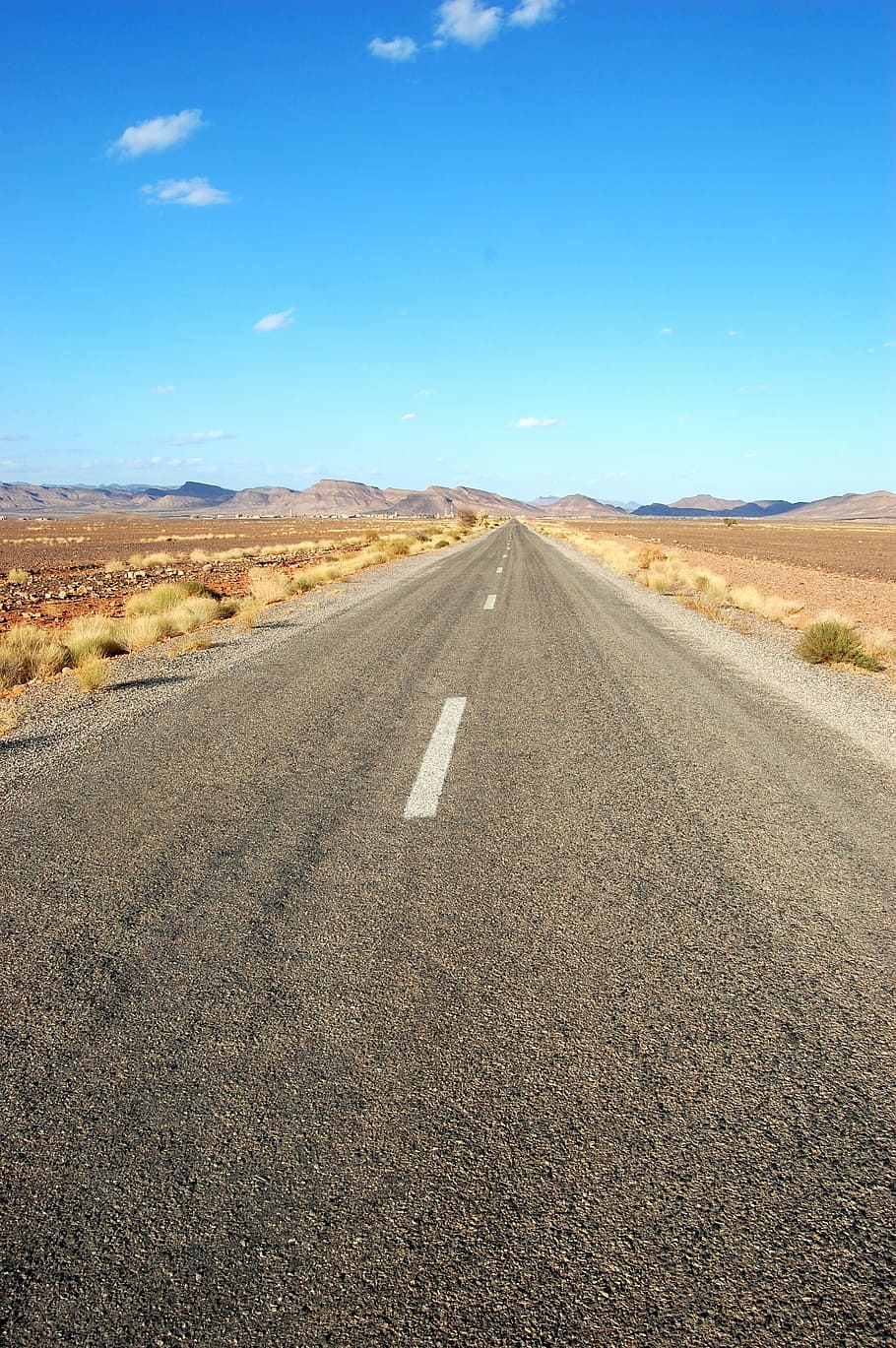 way, desert, asphalt, view, landscape, the path, roadway, tourism HD wallpaper