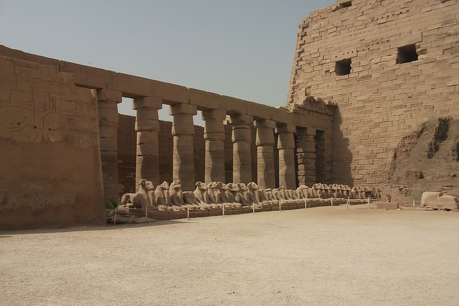 karnak, luxor, temple, pharaohs, egypt, old, imposing, wall HD wallpaper