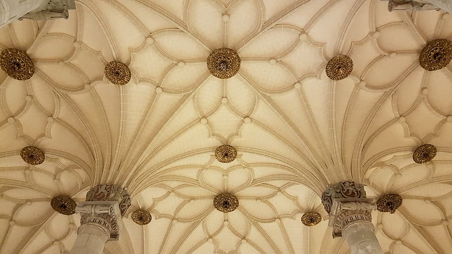 Ceiling, Architecture, Saragossa, geometry, architecture And Buildings HD wallpaper