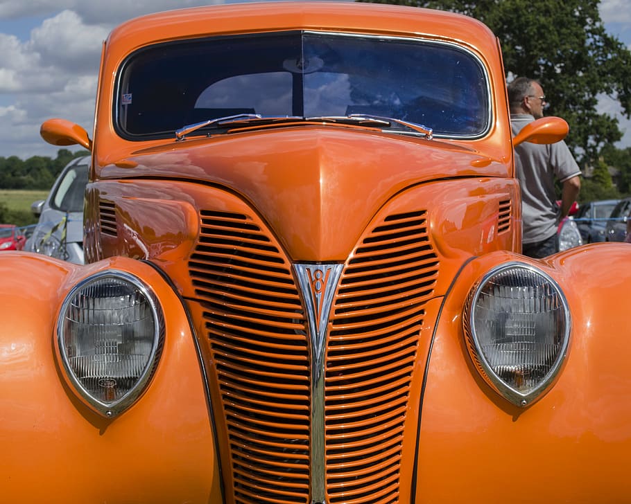 custom, motor, handmade, headlight, retro Styled, old-fashioned HD wallpaper