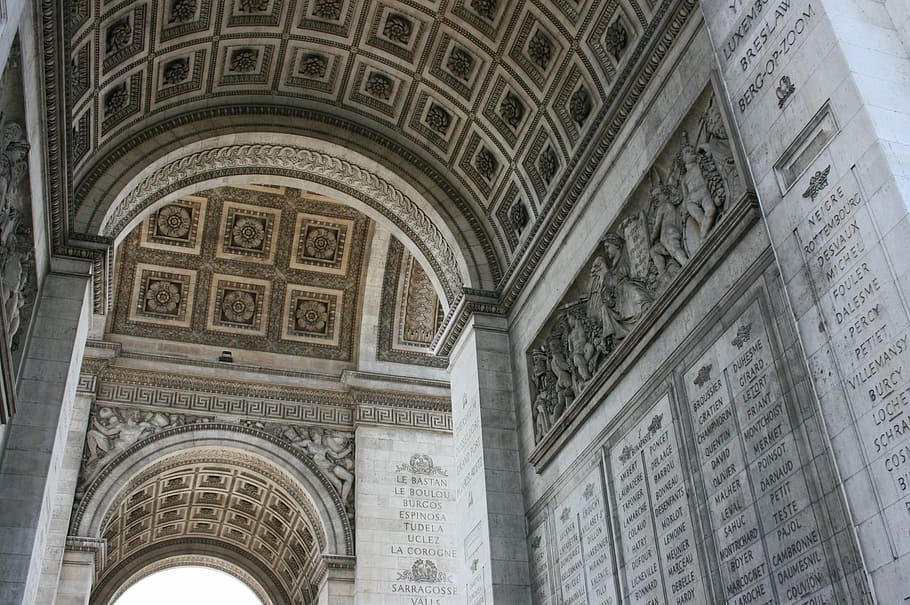 arch of triumph, paris, france, architecture, famous Place, HD wallpaper
