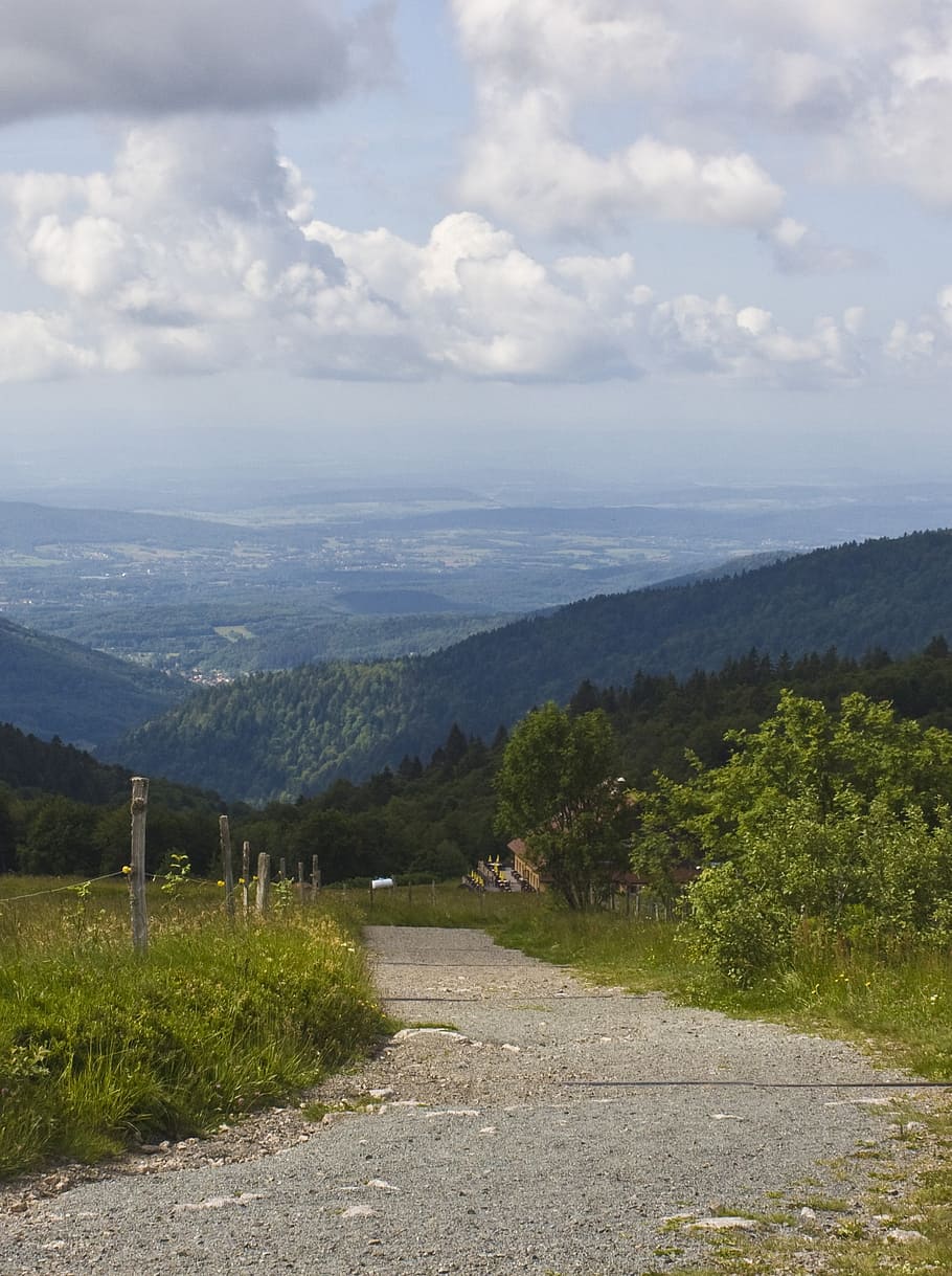 way, vosges, trail, height, wide, cloud - sky, scenics - nature HD wallpaper