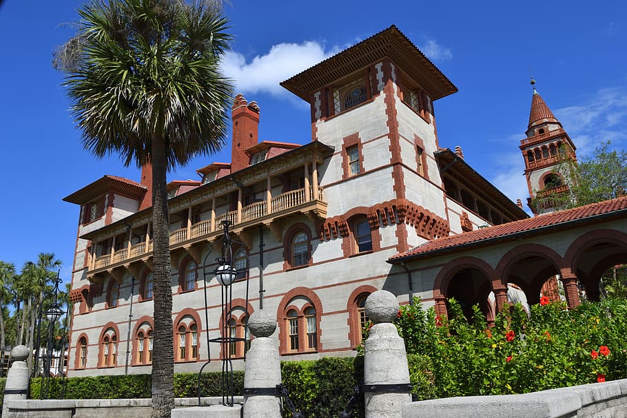 Flagler College, Education, school, architecture, building, HD wallpaper