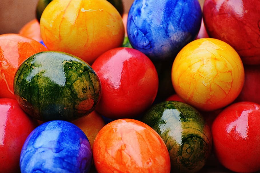 Easter egg collection, easter eggs, colorful, happy easter HD wallpaper