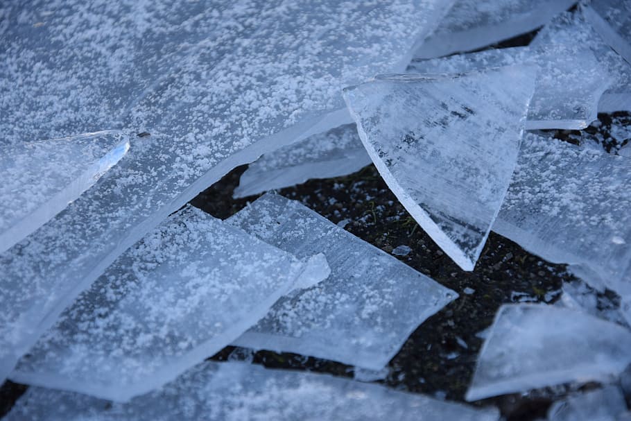 Ice, Winter, Frozen, Cold, Frost, Nature, wintry, puddle, out HD wallpaper