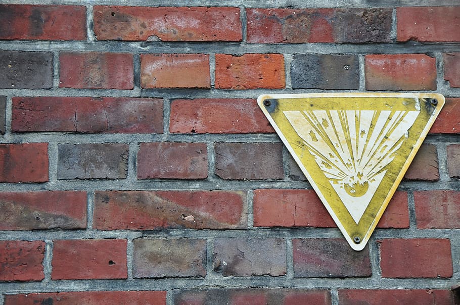 wall, shield, explosion, brick wall, wall - building feature HD wallpaper