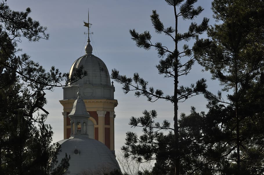 church, landscape, tower, tree, plant, religion, belief, spirituality HD wallpaper