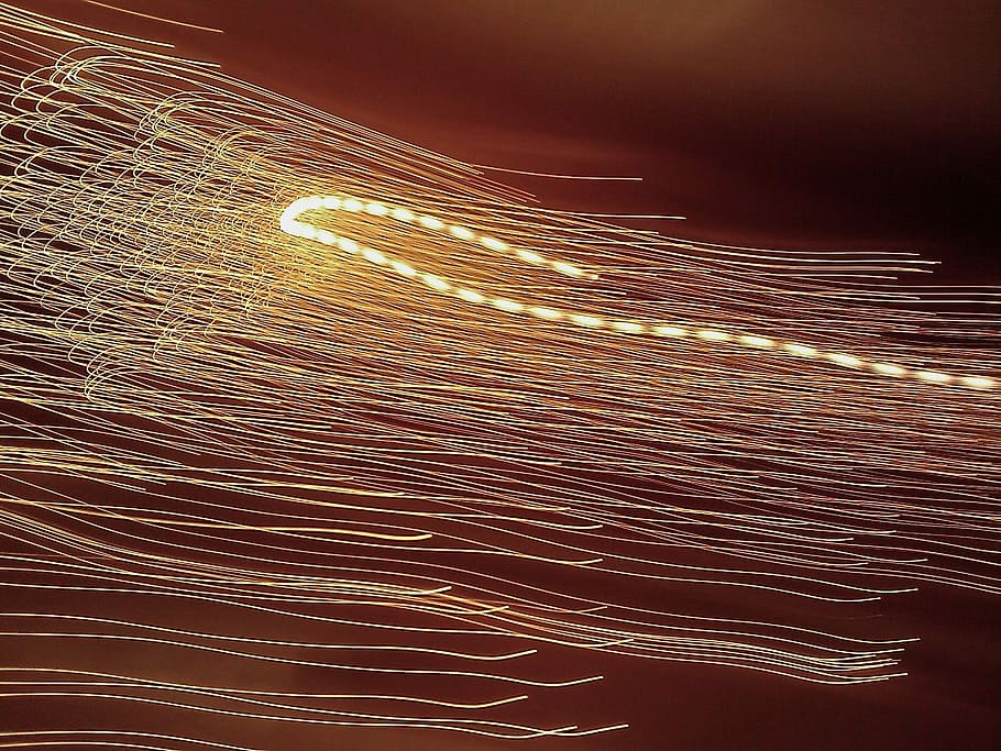 Light, Lights, Movement, Warm, warm light, golden light, abstraction HD wallpaper