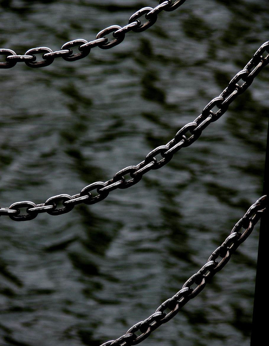 chains, sea, water, texture of sea, grey sea, force, bay of biscay, HD wallpaper