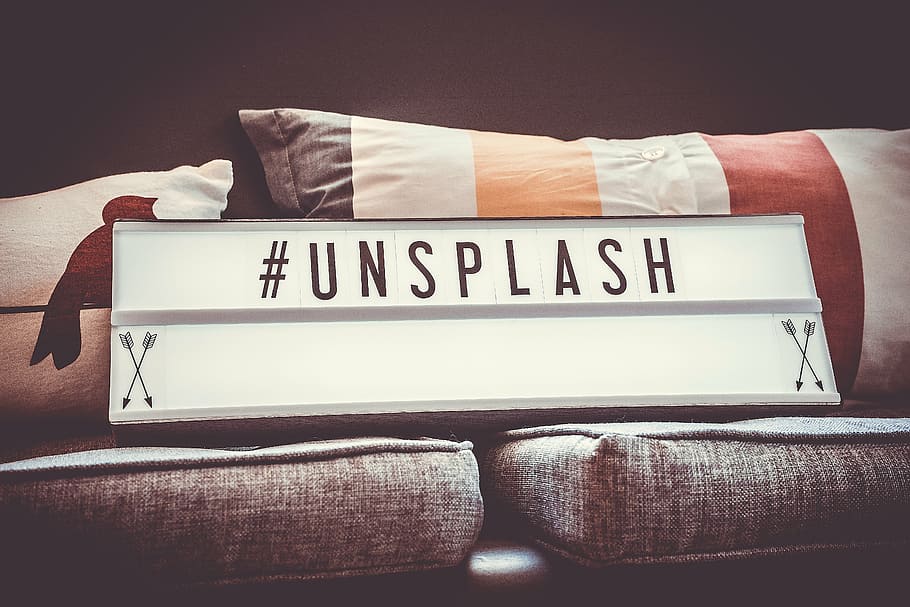 white and black Unsplash board, couch, sofa, pillow, linens HD wallpaper