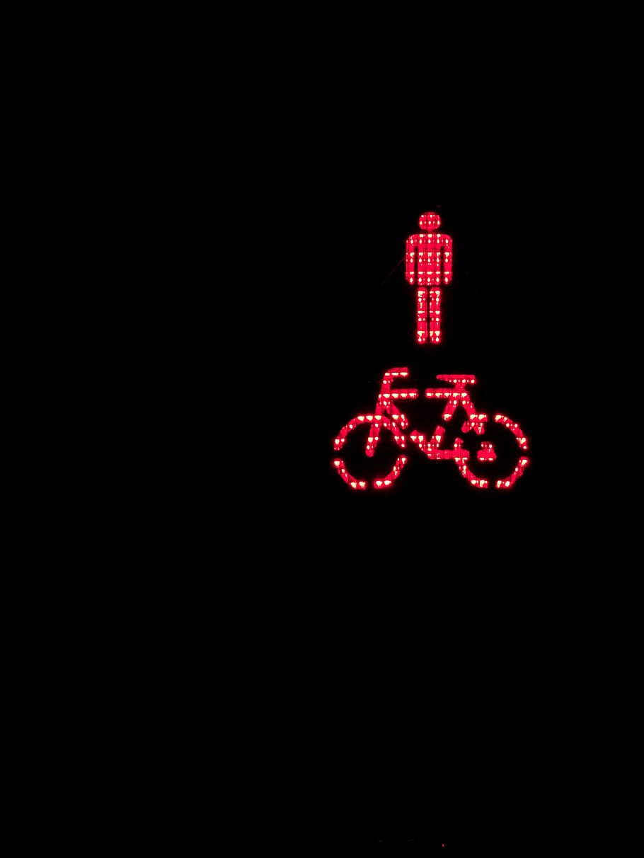 males, wheel, standing, red, traffic lights, road crossing HD wallpaper
