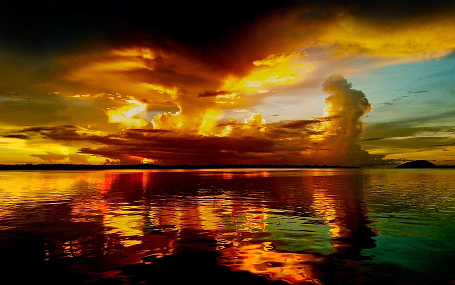Cloud, Dusk, Twilight, Sea, Sunset, cloud dusk, sea ​​dusk HD wallpaper