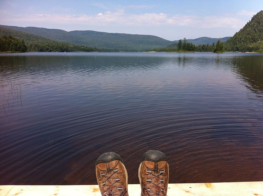 summer, quebec, canada, landscape, travel, hiking, peaceful HD wallpaper