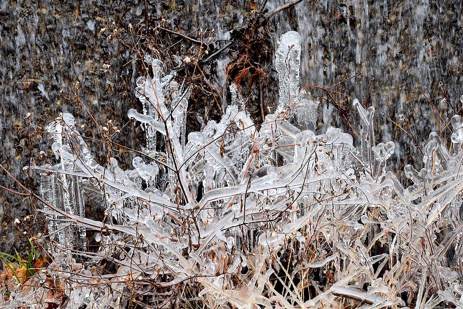 Ice, Crystals, Freezing, Cold, Winter, frost, snow, texture HD wallpaper