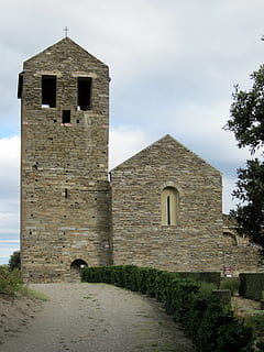 serrabone, priory, monastery, romanesque, pyrénées-orientales HD wallpaper