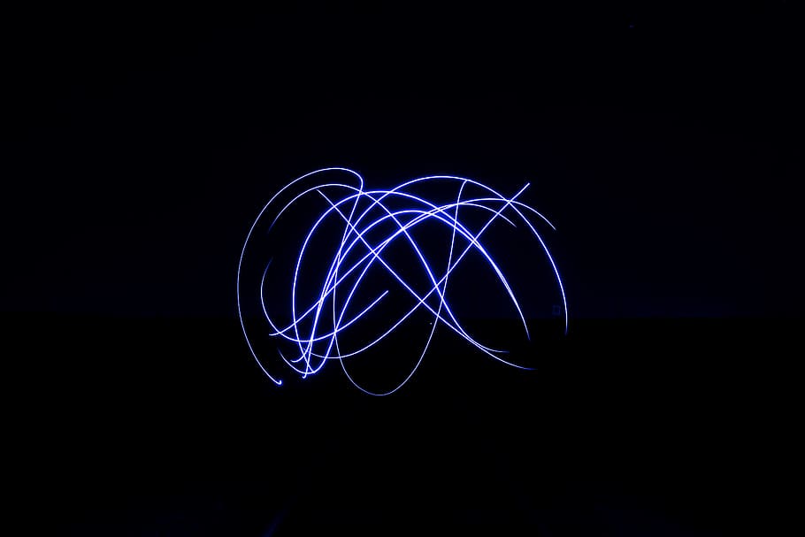 Swirl, light, exposure, dark, motion, shape, backgrounds, abstract HD wallpaper