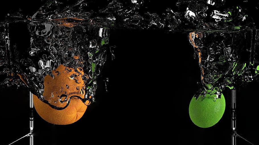 drink, nature, fruit, dark, drop, food, citrus, splash, orange HD wallpaper