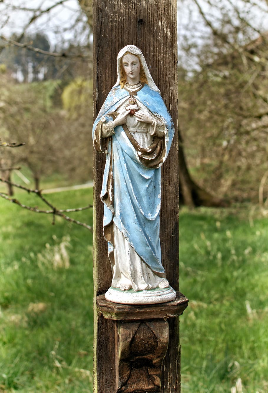 HD wallpaper: Mother Mary statuette, Mother Of God, Madonna ...