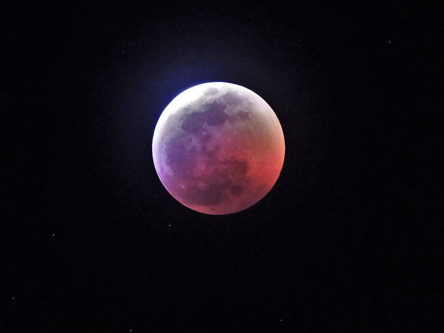 lunar, eclipse, moon, blood moon, wolf moon, luna eclipse, full moon HD wallpaper