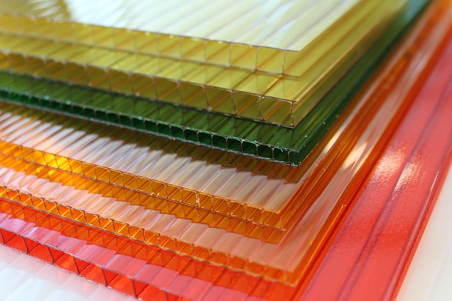 polycarbonate, construction, layers, polygal, the mine, colors HD wallpaper