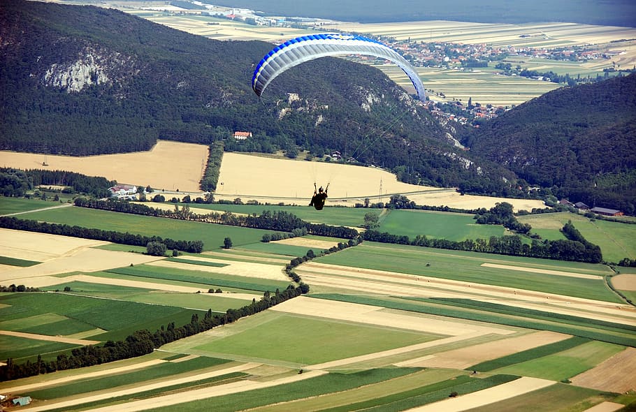 flying, para, glider, air, gliding, extreme, adventure, wind HD wallpaper