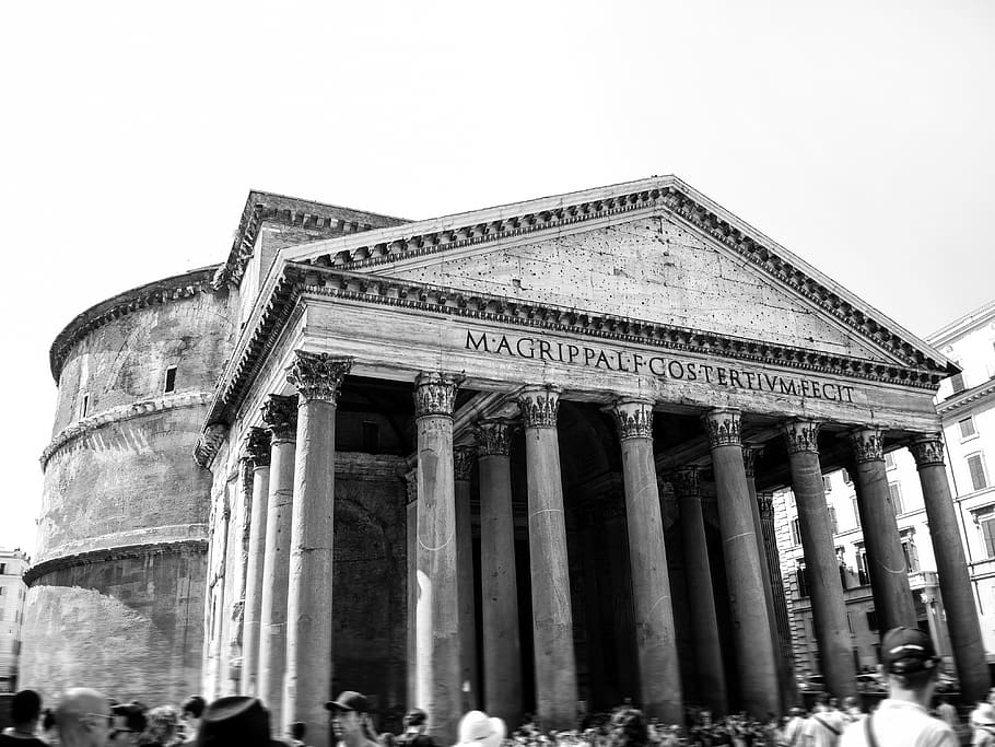 pantheon, italy, roma, rome, architecture, ancient, monument