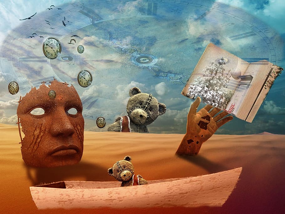 Abstract, Mask, Sand Clock, Clock Face, ted, sand clock face HD wallpaper