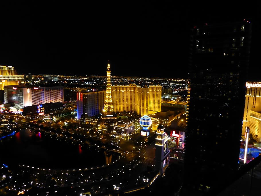 eiffel, tower, vegas, night, eiffel tower, casino, city, building exterior HD wallpaper