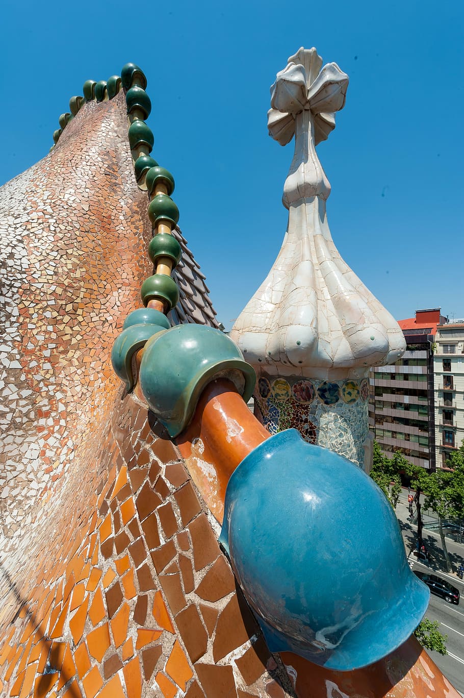 barcelona, home batlló, architecture, gaudi, building construction, HD wallpaper