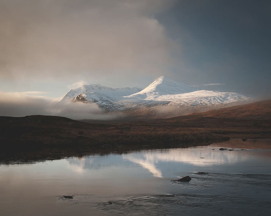 mountain, highland, cloud, sky, summit, ridge, landscape, nature HD wallpaper