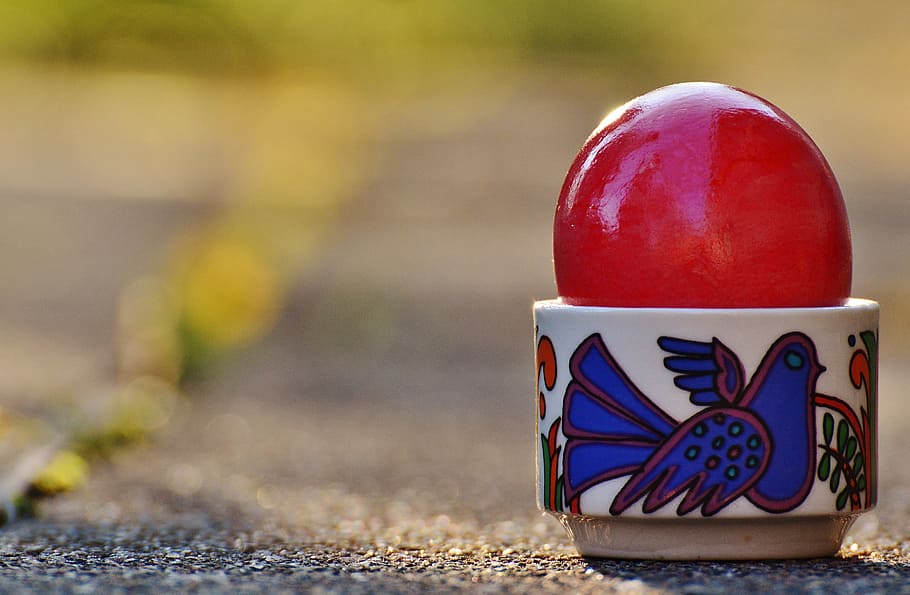 easter, easter eggs, colorful, happy easter, colored, focus on foreground HD wallpaper
