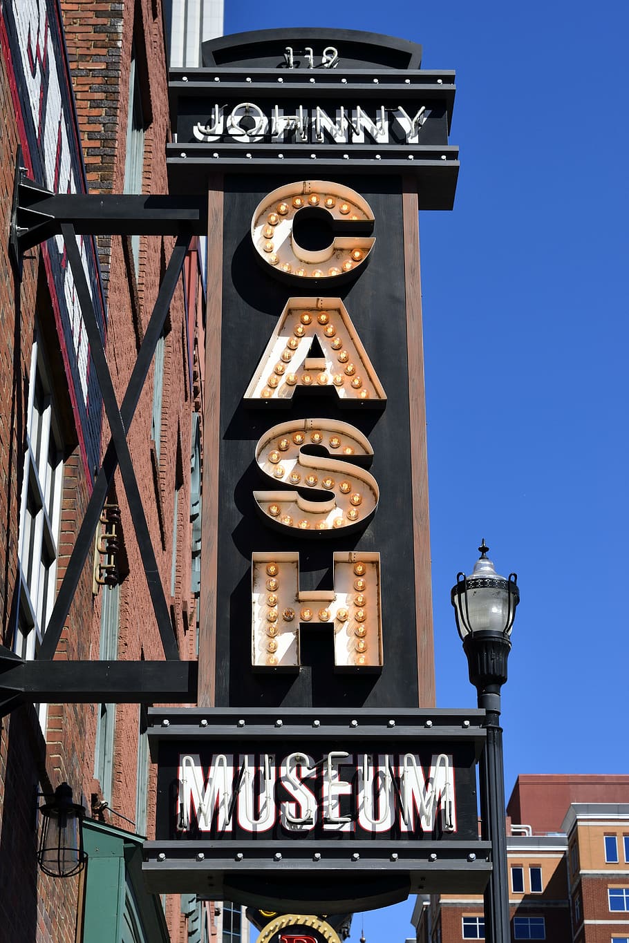 Jonhnny Cashh signage, johnny cash, museum, entertainer, singer