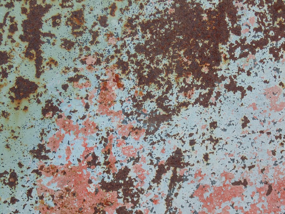 rusty, blue, red, weathered, backgrounds, full frame, old, wall - building feature HD wallpaper
