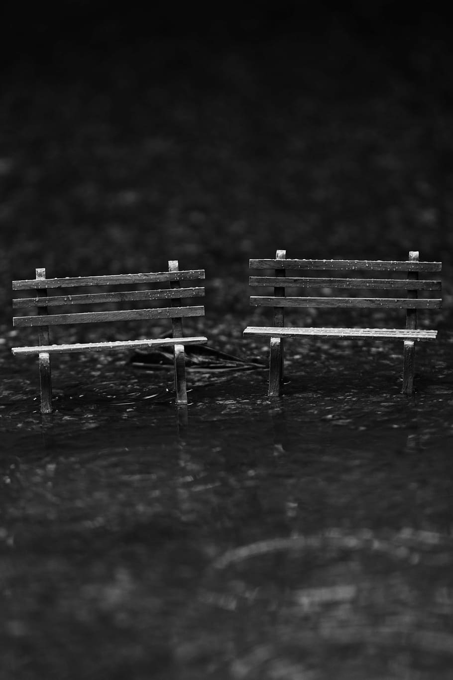 bench, sitting, park, water, tiny, outdoor, wood - material HD wallpaper