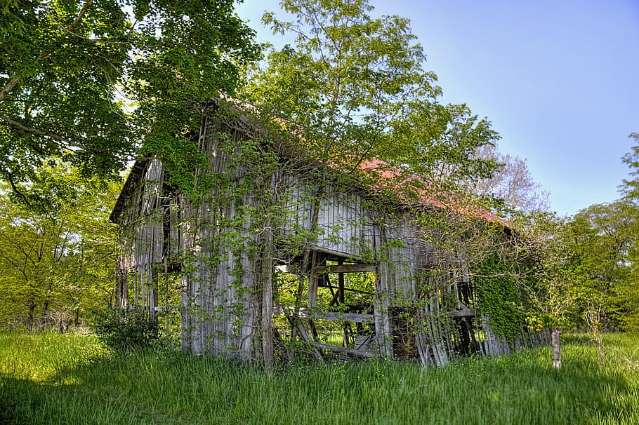 barn, barns, rustic, art, digital art, artistic, textured, ohio HD wallpaper