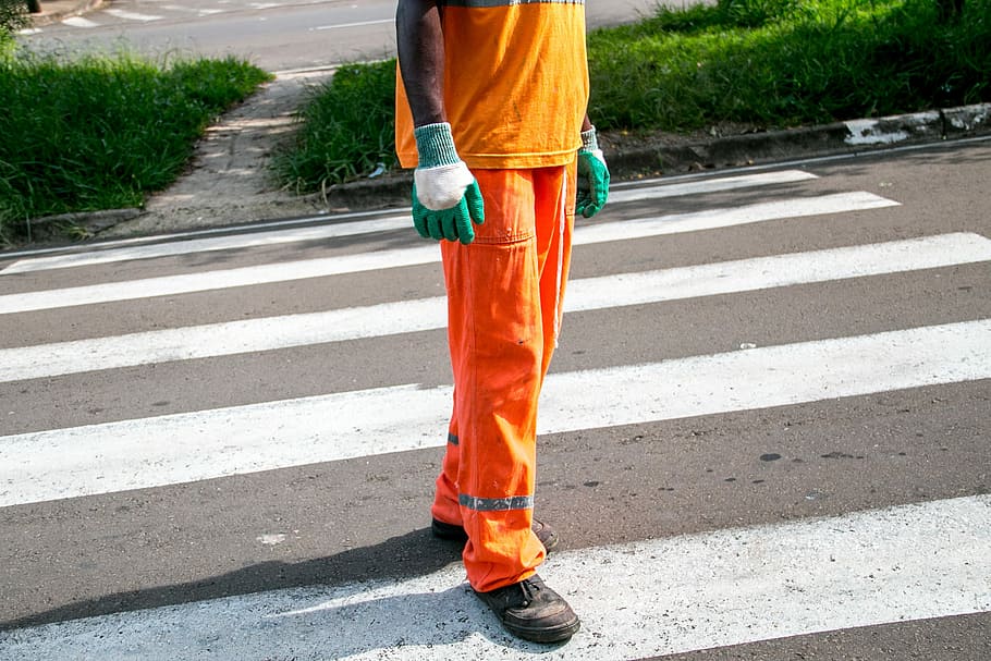 trash, street-sweeper, collection, dustman, gloves, shoes, uniform HD wallpaper