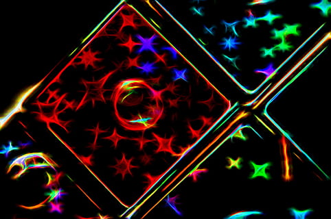 multicolored abstract wallpaper, neon, background, light, design HD wallpaper